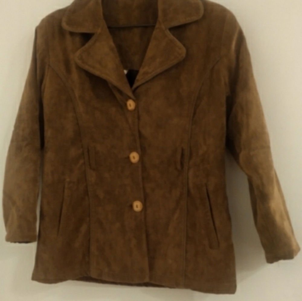 Brown blazer with belt - Picture 2 of 4